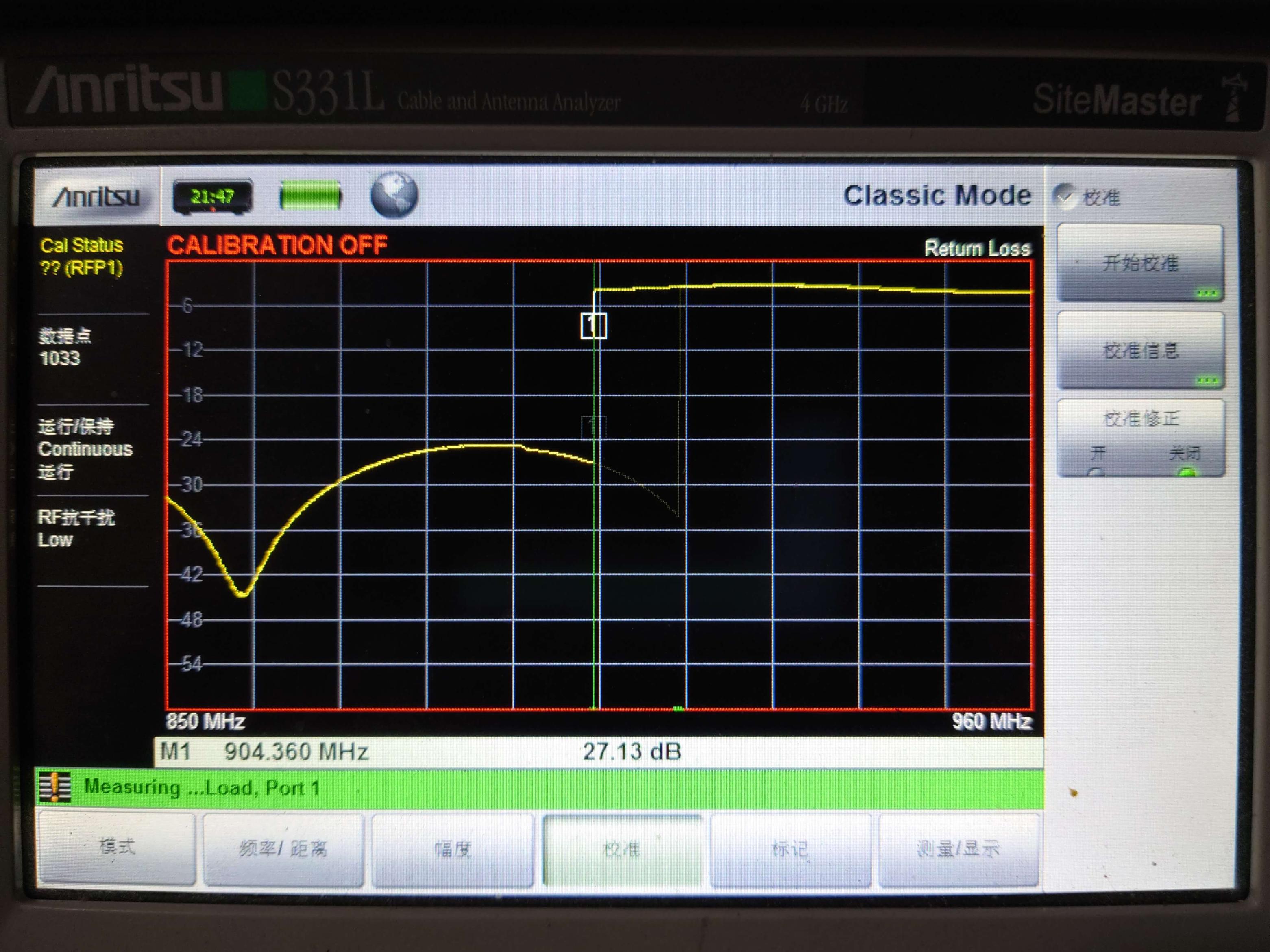 校准状态3 负载
